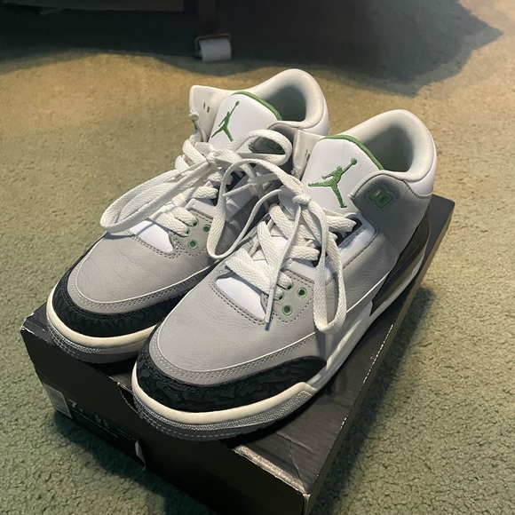 Air Jordan 3 Retro GS 'Chlorophyll' - Picture 7 of 12